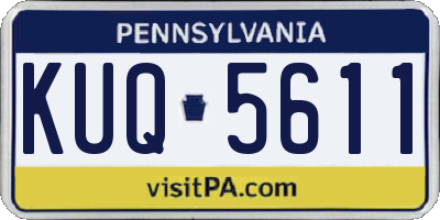 PA license plate KUQ5611