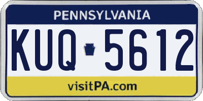 PA license plate KUQ5612