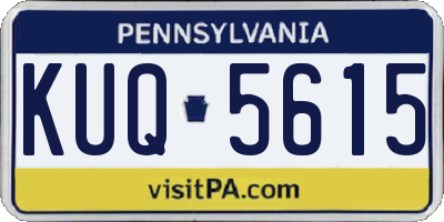 PA license plate KUQ5615