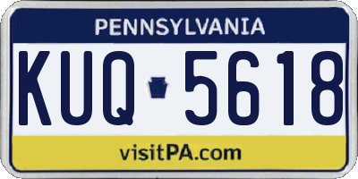 PA license plate KUQ5618