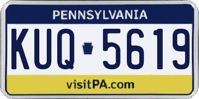 PA license plate KUQ5619