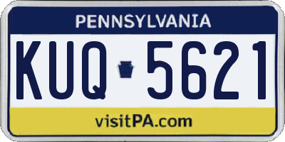 PA license plate KUQ5621