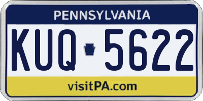 PA license plate KUQ5622