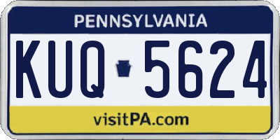 PA license plate KUQ5624