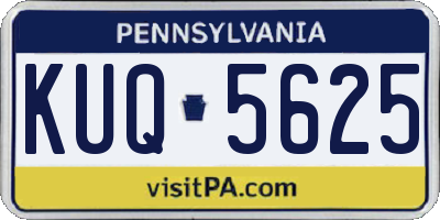 PA license plate KUQ5625
