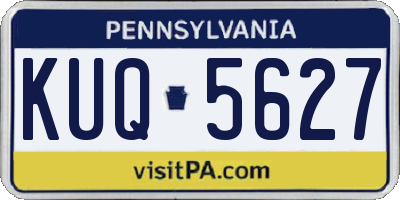 PA license plate KUQ5627