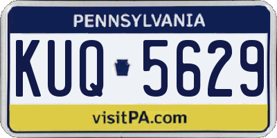 PA license plate KUQ5629