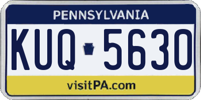 PA license plate KUQ5630
