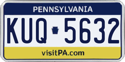 PA license plate KUQ5632