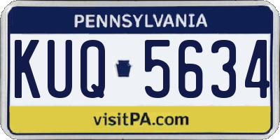 PA license plate KUQ5634