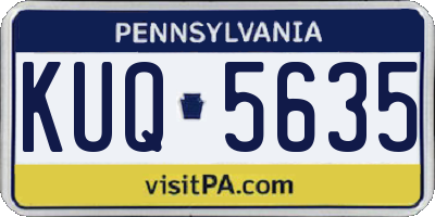 PA license plate KUQ5635