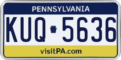PA license plate KUQ5636