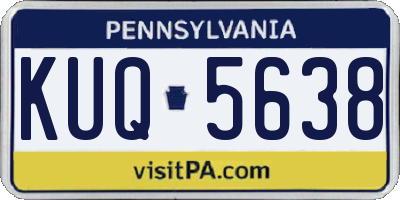 PA license plate KUQ5638
