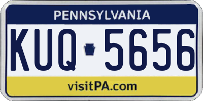 PA license plate KUQ5656