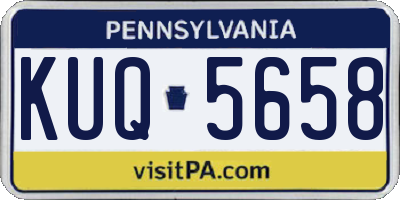 PA license plate KUQ5658