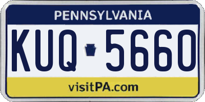 PA license plate KUQ5660