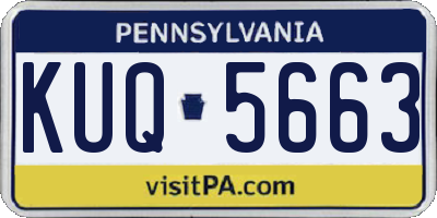 PA license plate KUQ5663