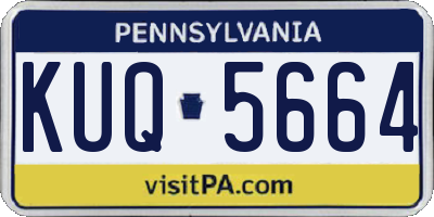 PA license plate KUQ5664