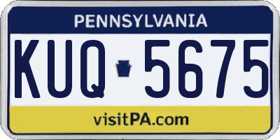 PA license plate KUQ5675