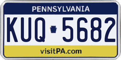 PA license plate KUQ5682