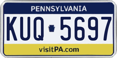 PA license plate KUQ5697