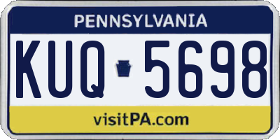PA license plate KUQ5698