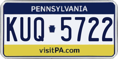 PA license plate KUQ5722