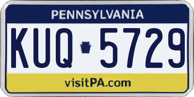 PA license plate KUQ5729