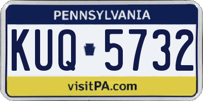PA license plate KUQ5732