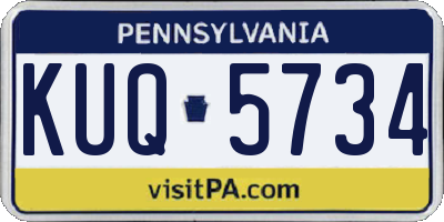 PA license plate KUQ5734