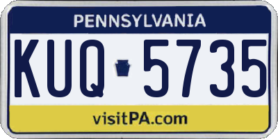 PA license plate KUQ5735