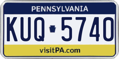PA license plate KUQ5740