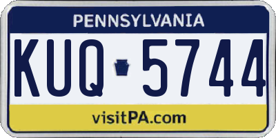 PA license plate KUQ5744