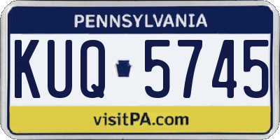 PA license plate KUQ5745