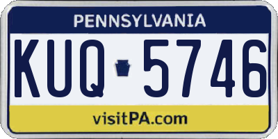 PA license plate KUQ5746