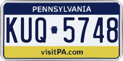 PA license plate KUQ5748