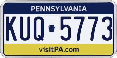 PA license plate KUQ5773