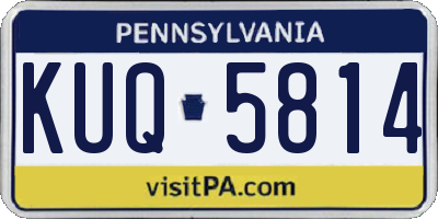 PA license plate KUQ5814