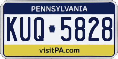 PA license plate KUQ5828