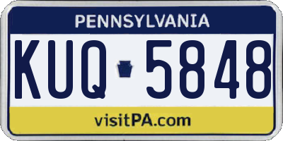PA license plate KUQ5848