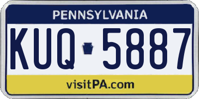 PA license plate KUQ5887