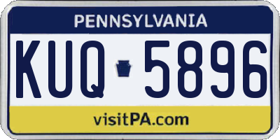 PA license plate KUQ5896