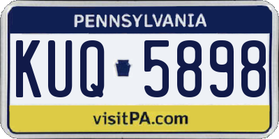 PA license plate KUQ5898