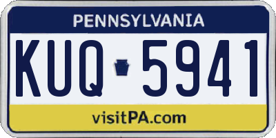 PA license plate KUQ5941