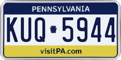 PA license plate KUQ5944