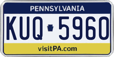 PA license plate KUQ5960