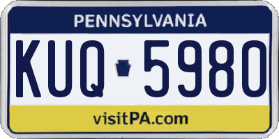 PA license plate KUQ5980