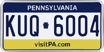 PA license plate KUQ6004