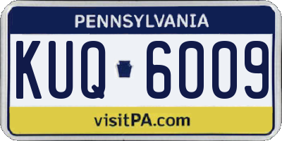 PA license plate KUQ6009