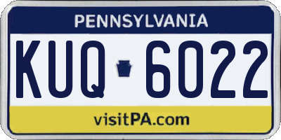 PA license plate KUQ6022